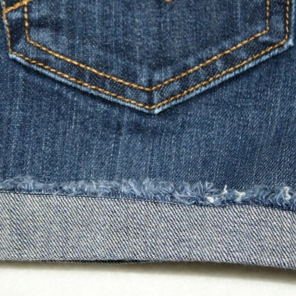 Aeropostale Bayla Skinny 5/6 Cut Off Jean Shorts - Picture 10 of 11